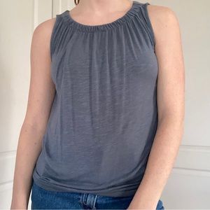 Loft Blue Heathered Tank Top